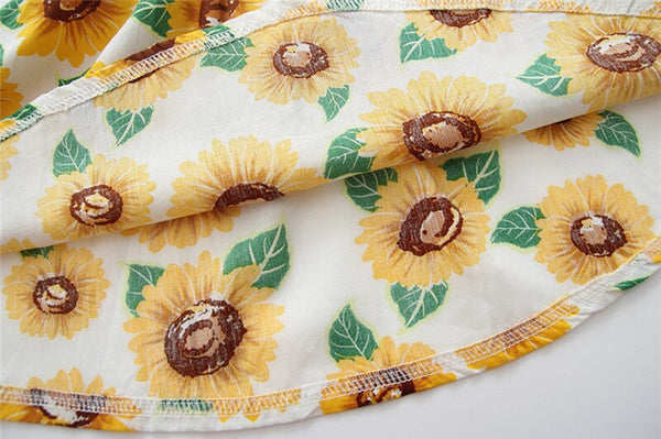 Cute Infant Baby Girls Dress Summer Sunflower 👶🏻🌻