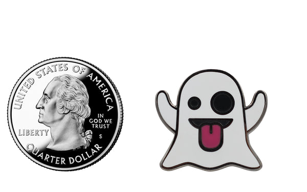 Ghost Emoji Pin – Enamel Pin for your Life 👻