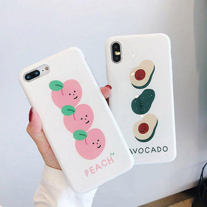 Cute Avocado + Peach Phone Case 🥑  🍑