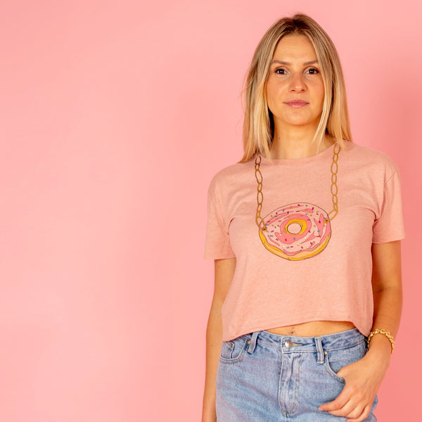Donut Necklace Tee 🍩  💎