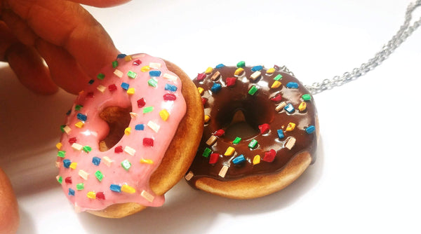 Sprinkled Donut necklace 🍩
